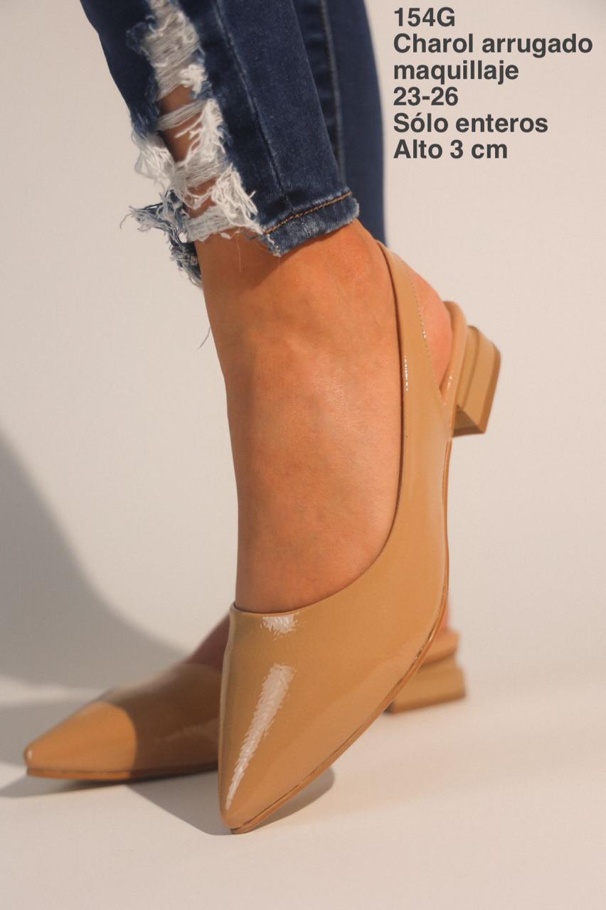 154G Charol Arrugado Maquillaje