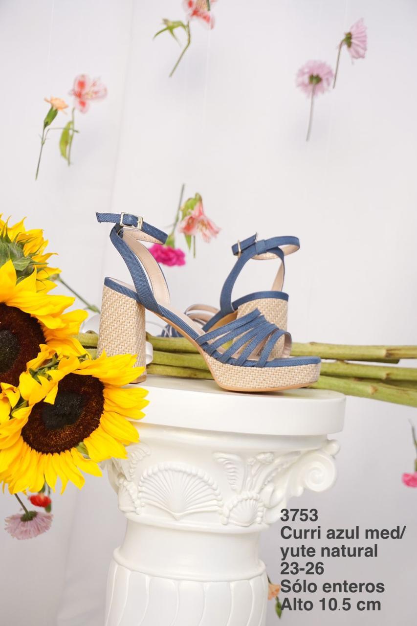 3753 Curri Azul/Yute Natural