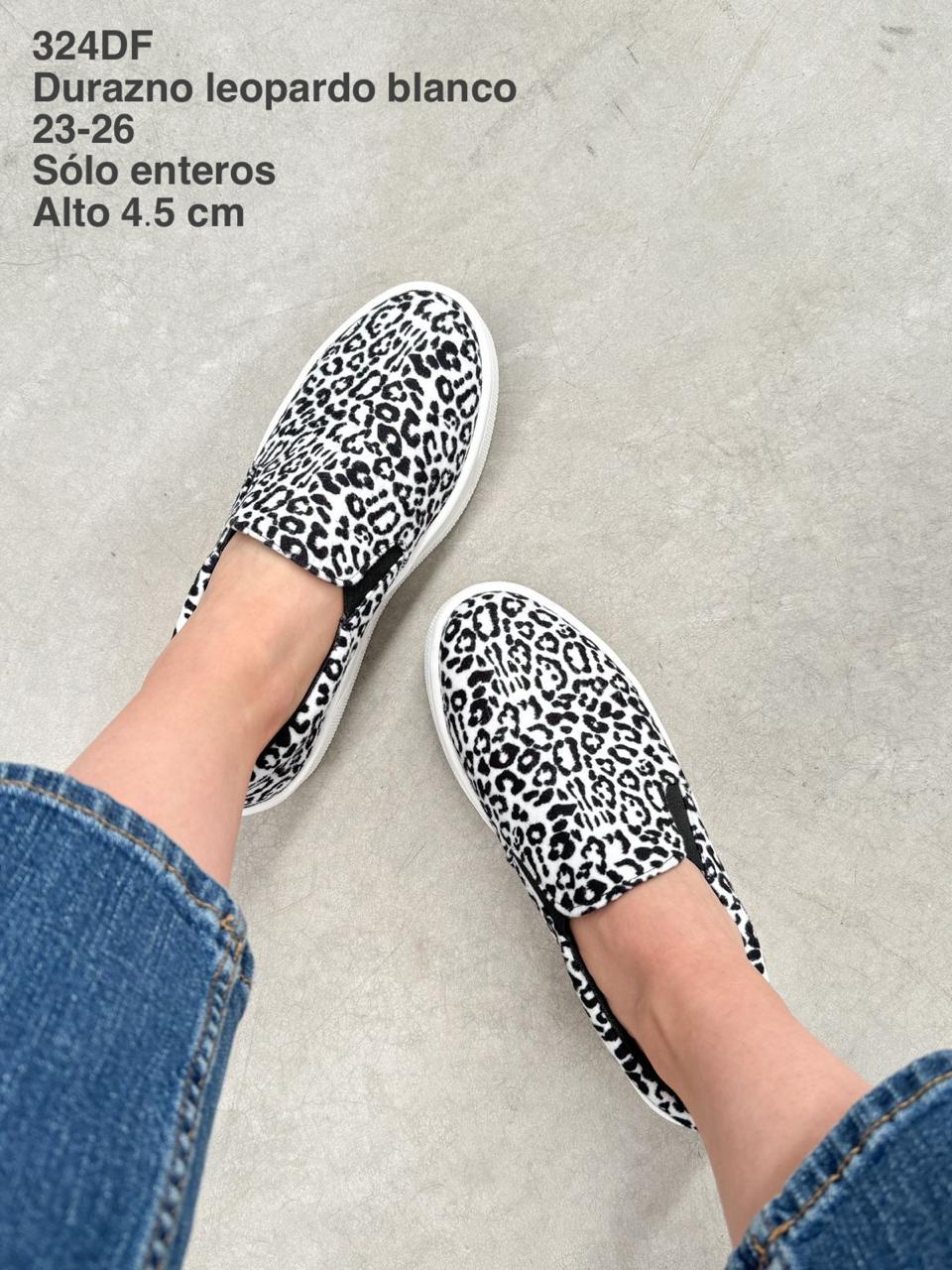 324DF Durazno Leopardo Blanco