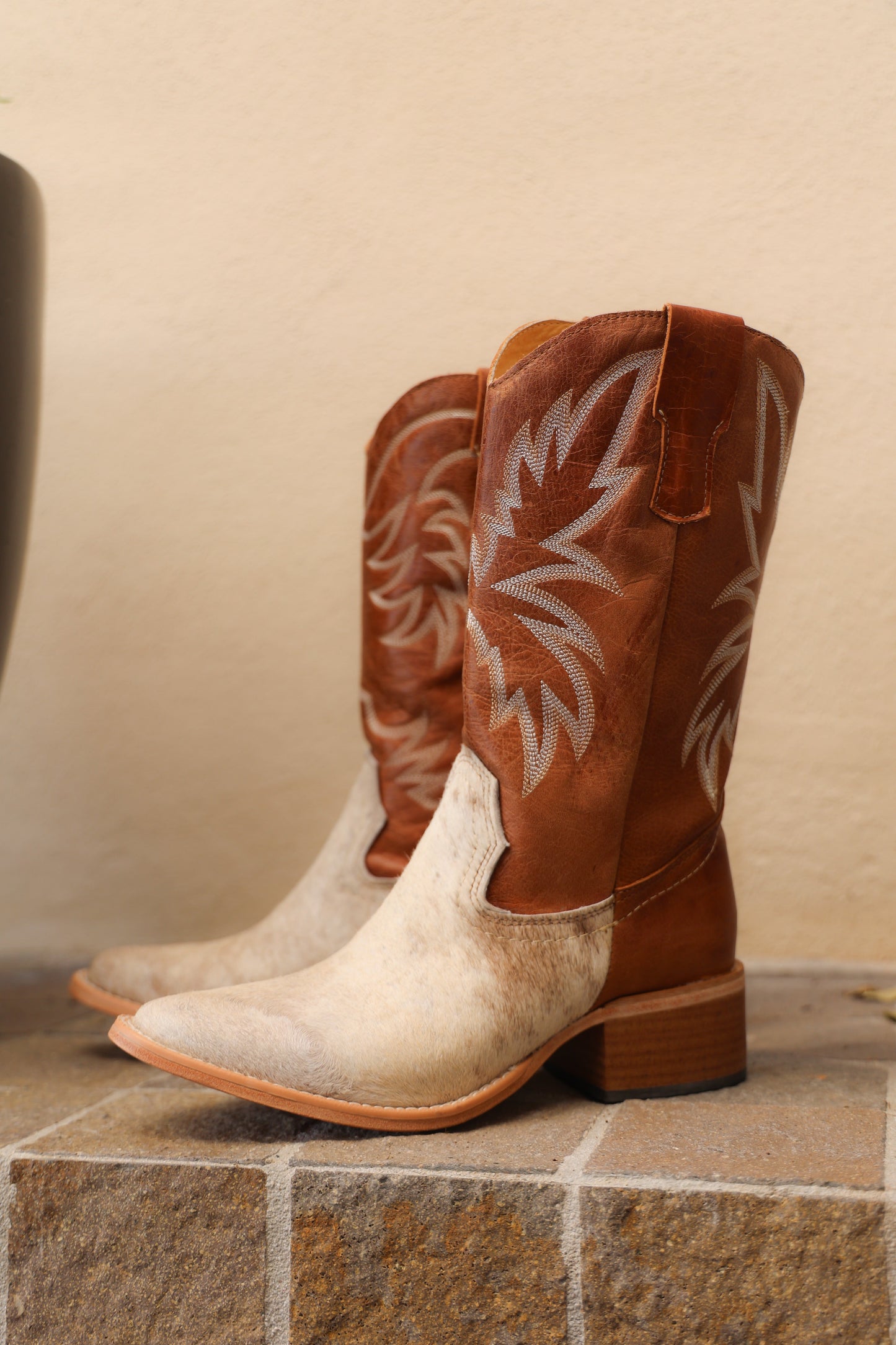 Vegas Bota En Piel Con Estampado