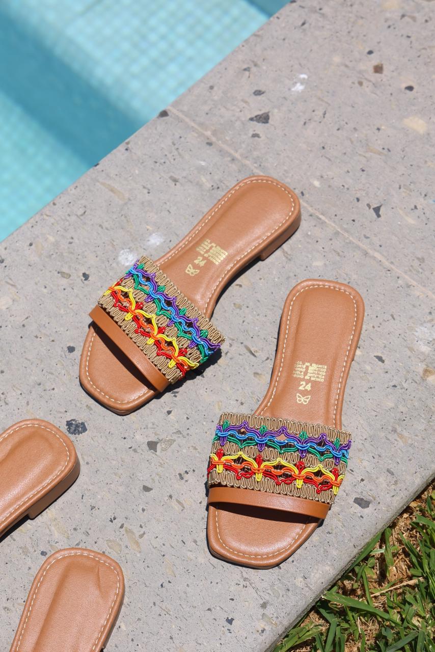 433R Kenya Camel/Yute Multicolor