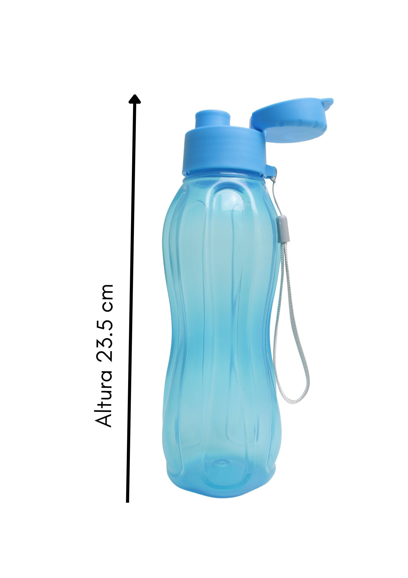 CH41788-1B Botella Mediana 550 Ml Azul