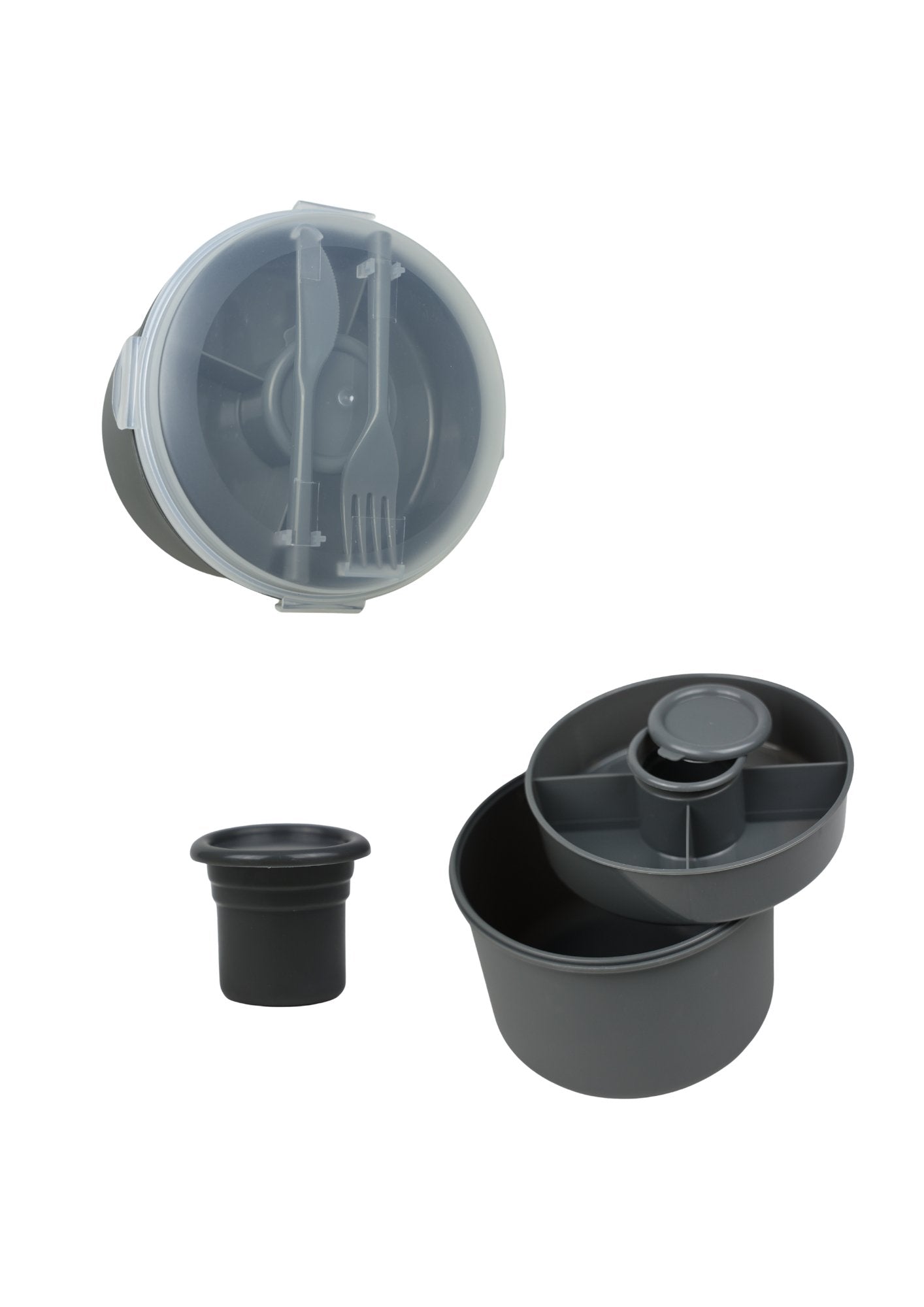 CK32149-3 Recipiente de Comida Lunchbox Gris