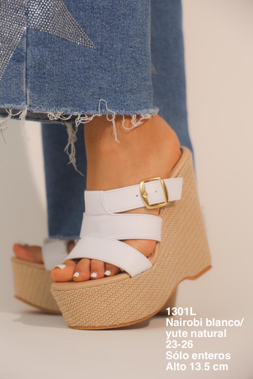 1301L Nairobi Blanco/Yute Natural