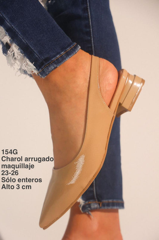 154G Charol Arrugado Maquillaje