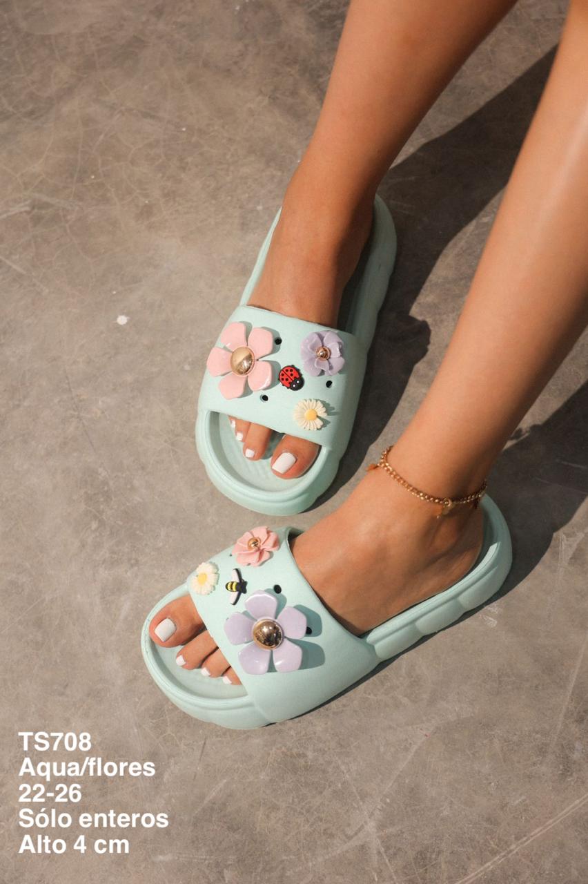 TS708B Aqua/Flores