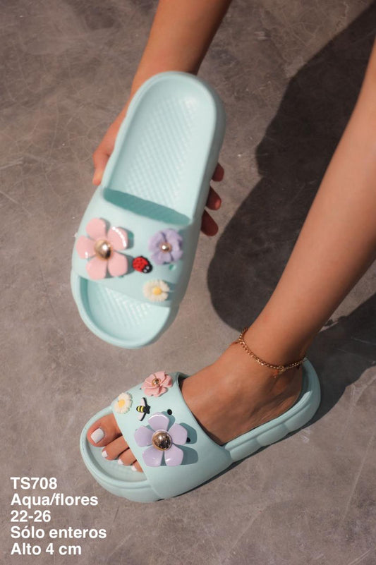 TS708B Aqua/Flores