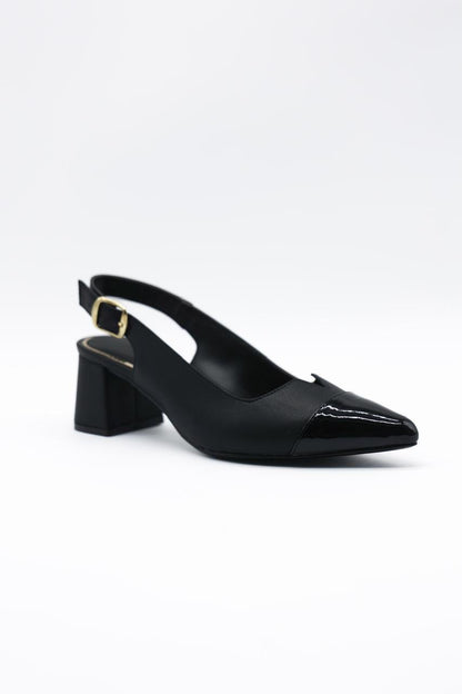 1202L Sintético Negro/Charol Negro