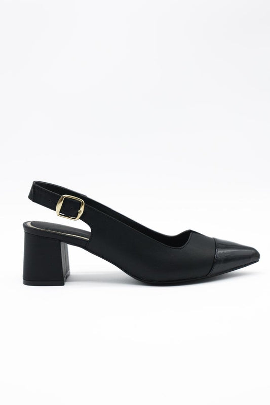 1202L Sintético Negro/Charol Negro