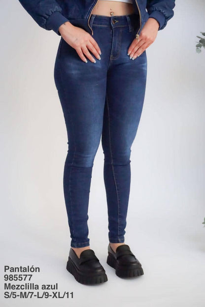 985577 Pantalón Mezclilla Azul