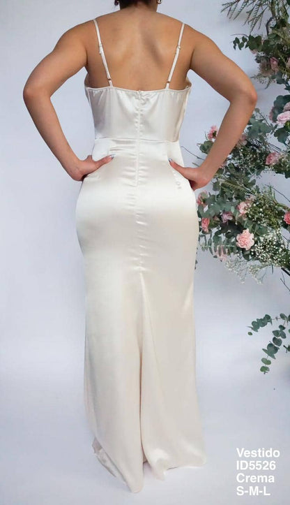 ID5526 Vestido Crema