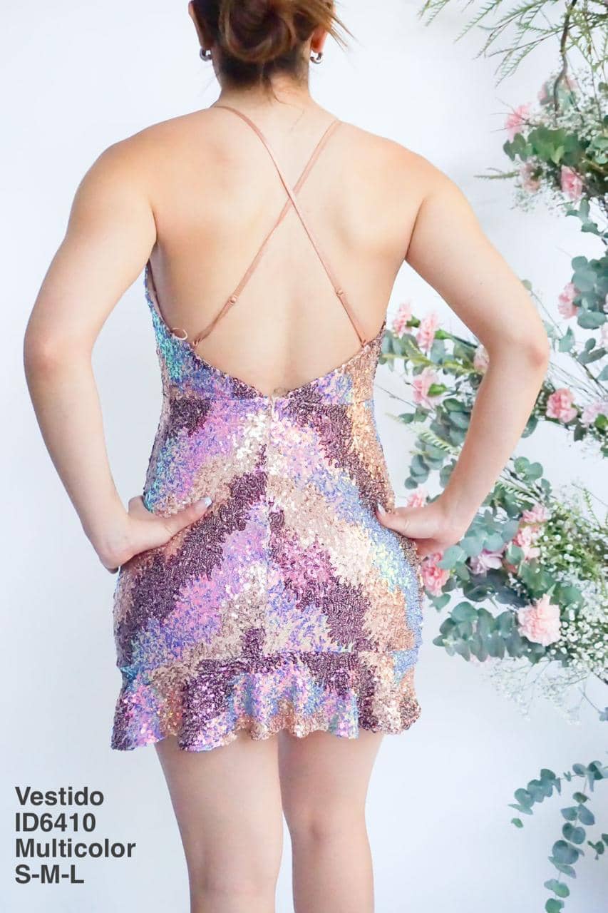 ID6410 Vestido Multicolor