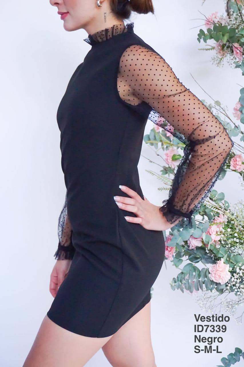 ID7339 Vestido Negro