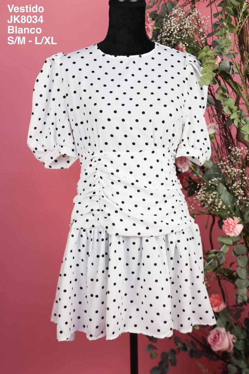 JK8034 Vestido Blanco