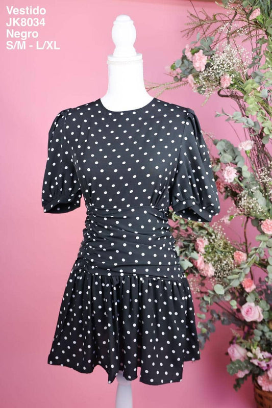 JK8034 Vestido Negro