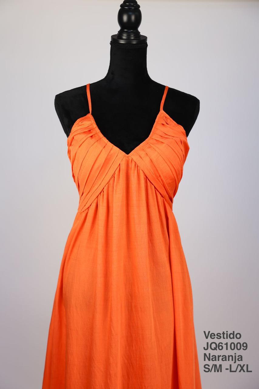 JQ61009 Vestido Naranja