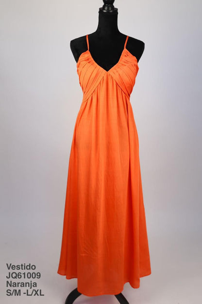 JQ61009 Vestido Naranja