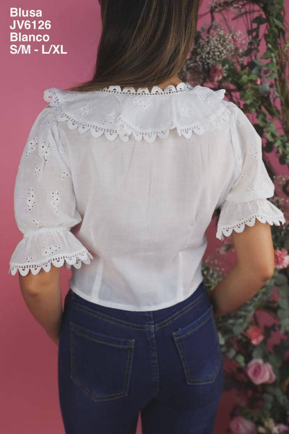 JV6126 Blusa Blanco