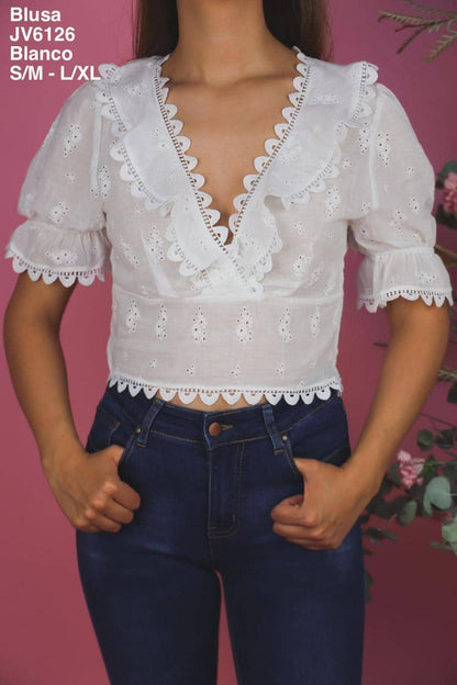 JV6126 Blusa Blanco
