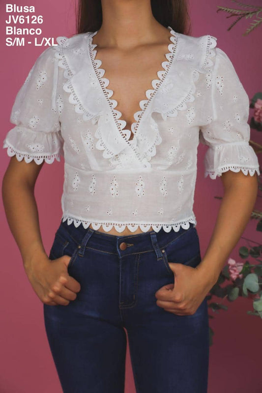 JV6126 Blusa Blanco