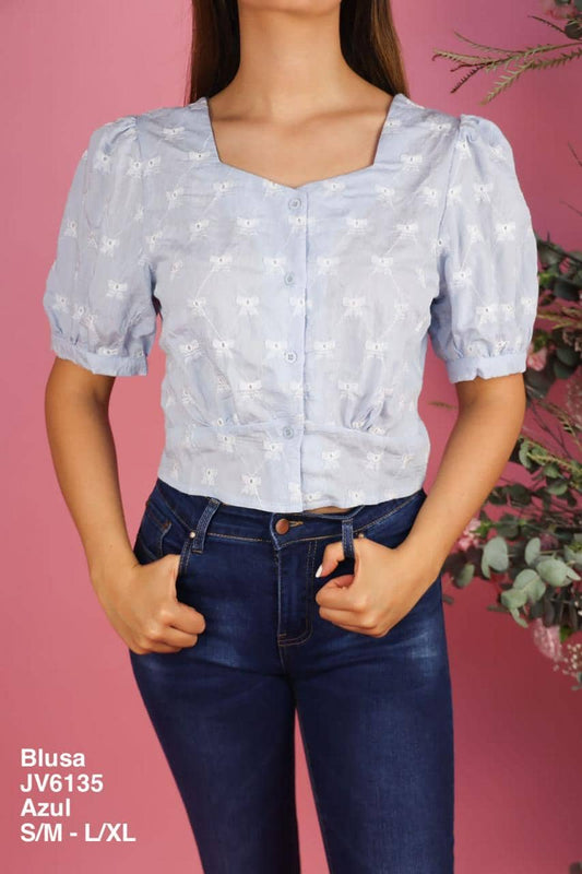 JV6135 Blusa Azul