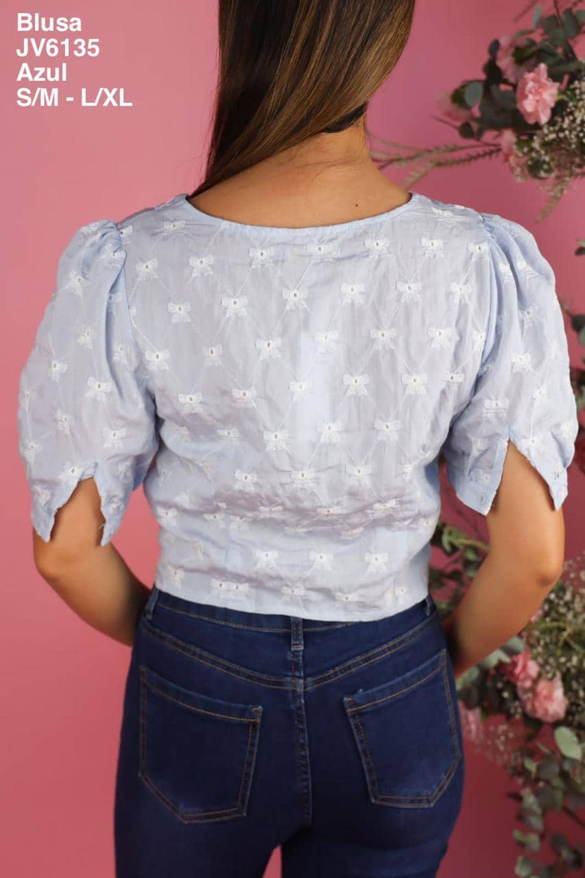 JV6135 Blusa Azul
