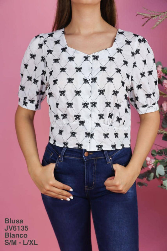JV6135 Blusa Blanco